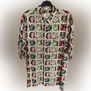 Reyn Spooner Multicolor Leaf Print Shirt